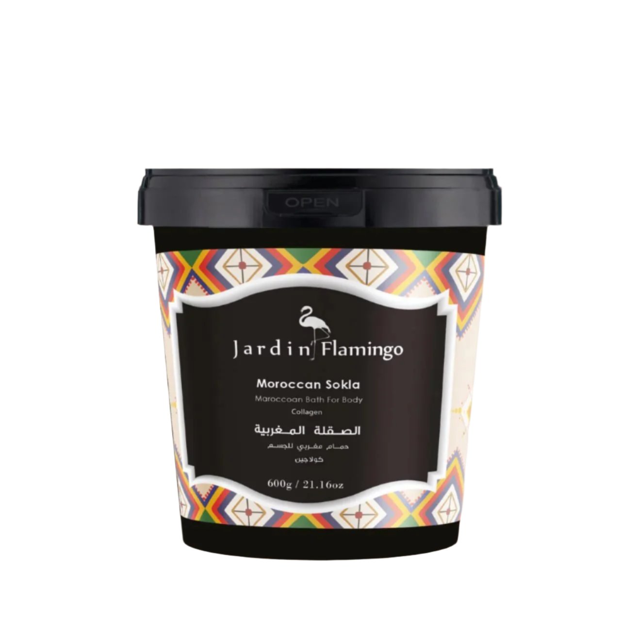 JARDIN FLAMINGO MOROCAN SOKLA MOROCAN BATH FOR BODY COLLAGEN 600GM
