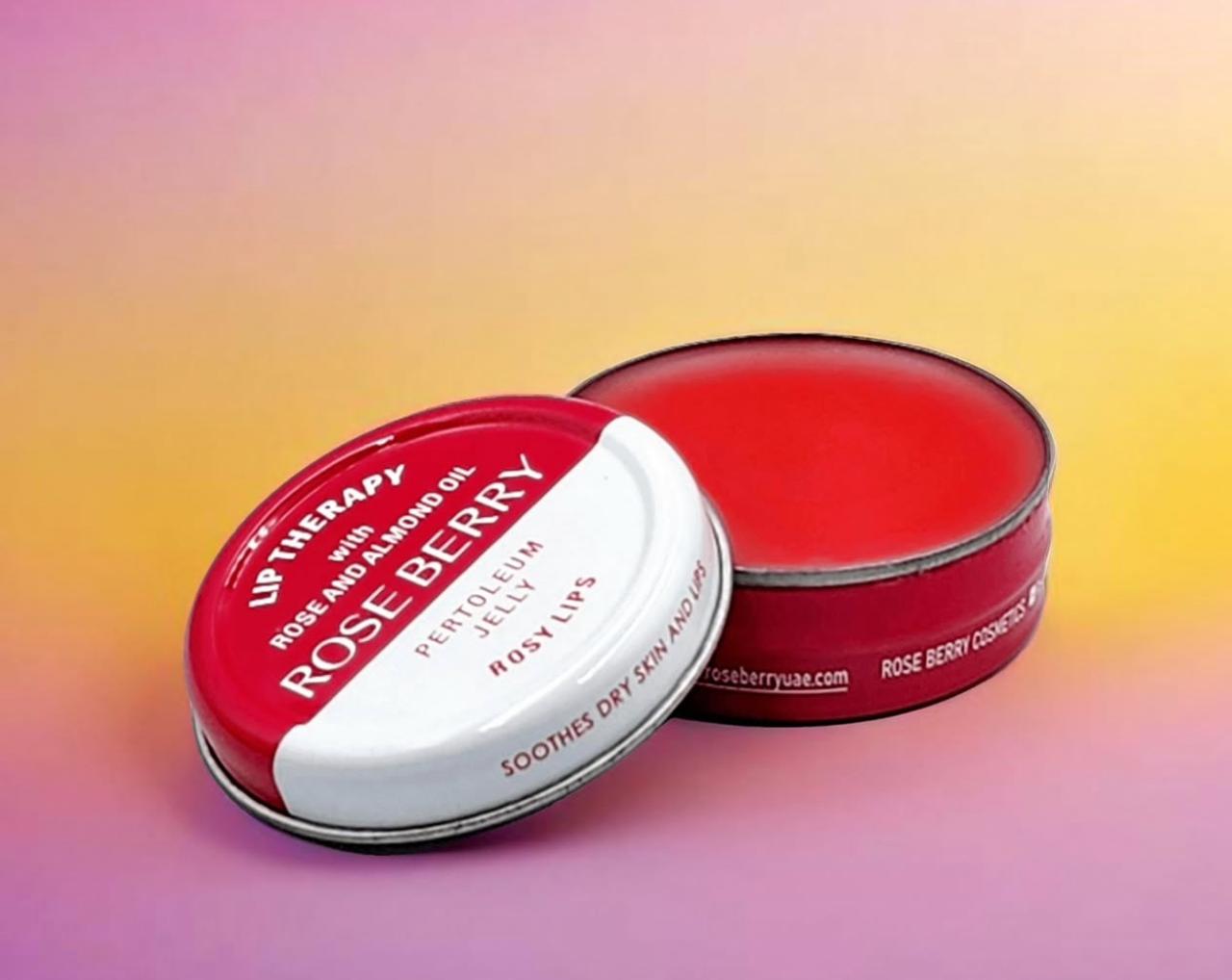 ROSE BERRY LIP THERAPY WITH ROSE AND ALMOND OIL