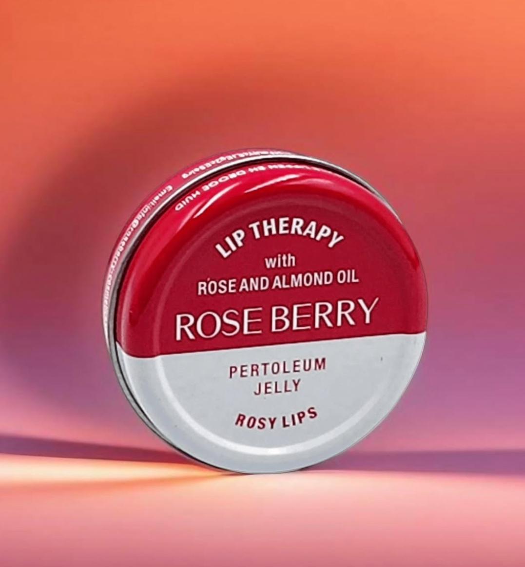 ROSE BERRY LIP THERAPY WITH ROSE AND ALMOND OIL