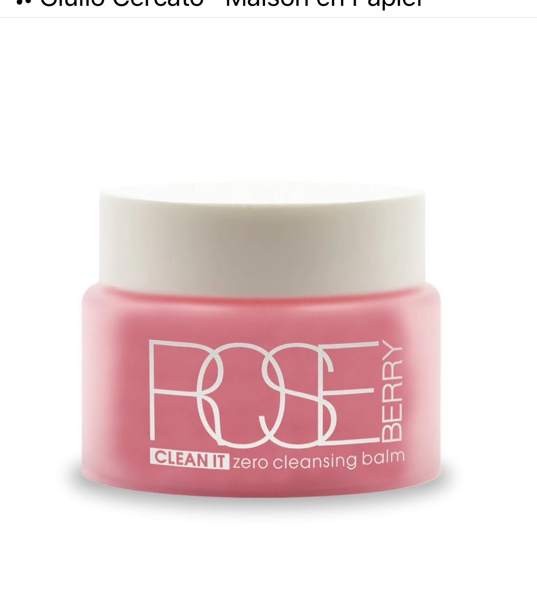 ROSE BERRY CLEANSING BALM