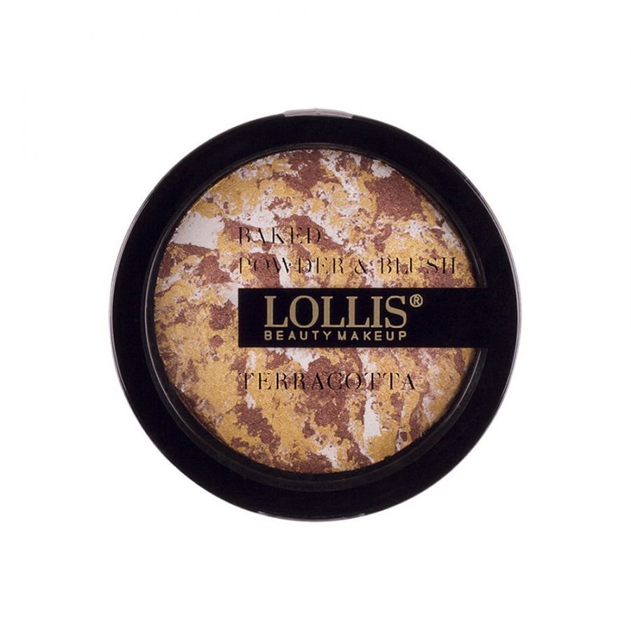 LOLLIS BEAUTY MAKEUP BAKED POWDER AND BLUSH 01