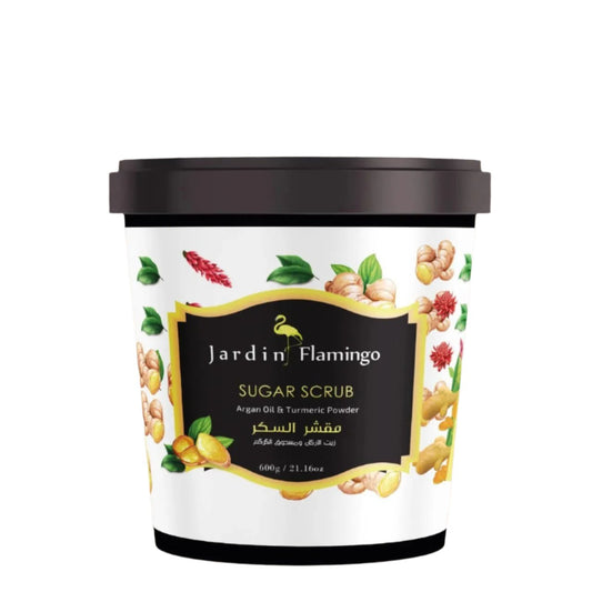 JARDIN FLAMINGO SUGAR SCRUB ARGAN OIL & URMERIC POWDER 600GM