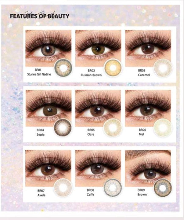 FEATURES OF BEAUTY EYE LENSE CARAMEL