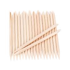 CUTICLE REMOVER WOODEN NAIL STICKS